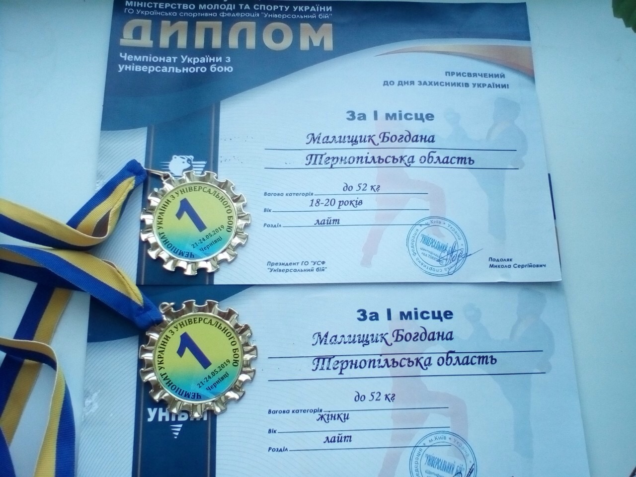 Нагороди Богдани Малищик